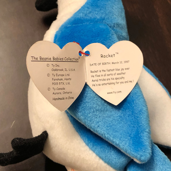 Ty Other Rare Ty Rocket Retired Beanie Baby Rare Errors Poshmark